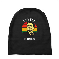 Ronald Reagan I Smell Commies Political Baby Beanies | Artistshot