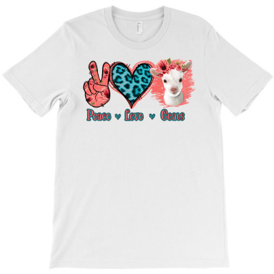 Peace Love Goats T-shirt Designed By Saul