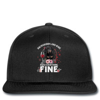 Dachshund Wiener Dog And Wine Make Everything Fine Drink Wine And Dog Printed Hat | Artistshot