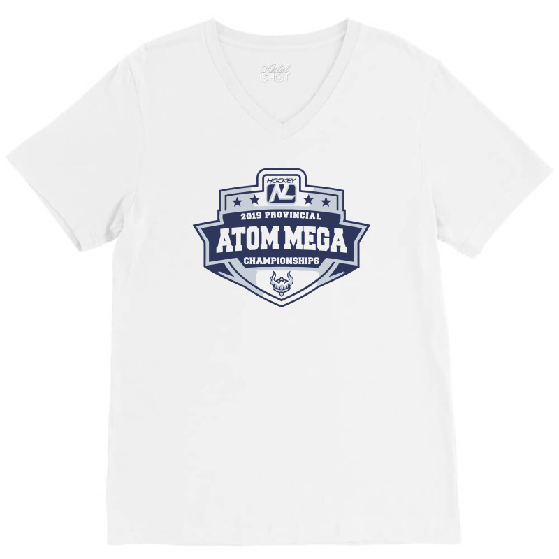 Hockey Atom Mega V-neck Tee | Artistshot