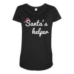 santa's helper cute christmas Maternity Scoop Neck T-shirt | Artistshot