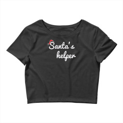 santa's helper cute christmas Crop Top | Artistshot