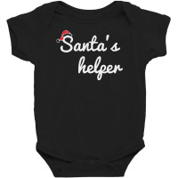 Santa's Helper Cute Christmas Baby Bodysuit | Artistshot