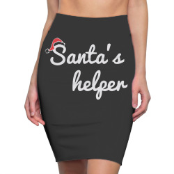 santa's helper cute christmas Pencil Skirts | Artistshot