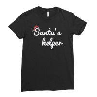 Santa's Helper Cute Christmas Ladies Fitted T-shirt | Artistshot
