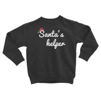 Santa's Helper Cute Christmas Toddler Sweatshirt | Artistshot