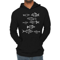 Fish Species Collection Biologist Fishkeeping Animal Fish T Shirt Lightweight Hoodie | Artistshot