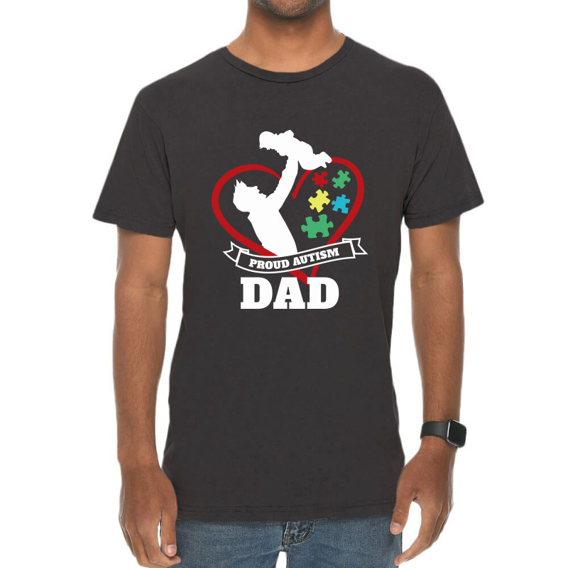 Autism Dad Vintage T-shirt | Artistshot