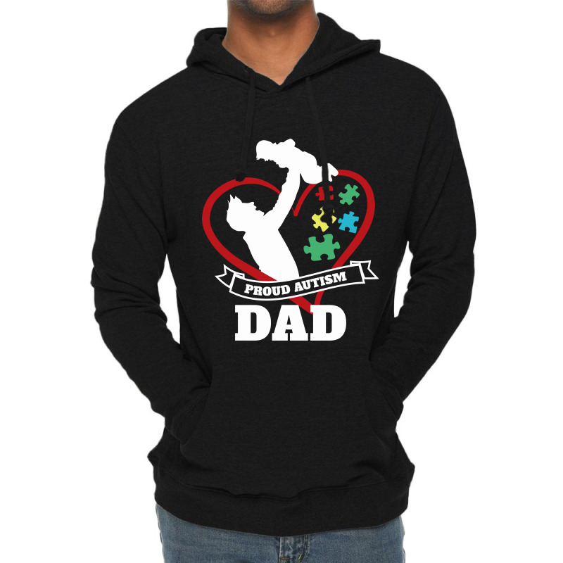 Autism Dad Lightweight Hoodie | Artistshot