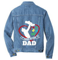 Autism Dad Men Denim Jacket | Artistshot