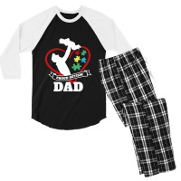 Autism Dad Men's 3/4 Sleeve Pajama Set | Artistshot