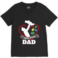 Autism Dad V-neck Tee | Artistshot