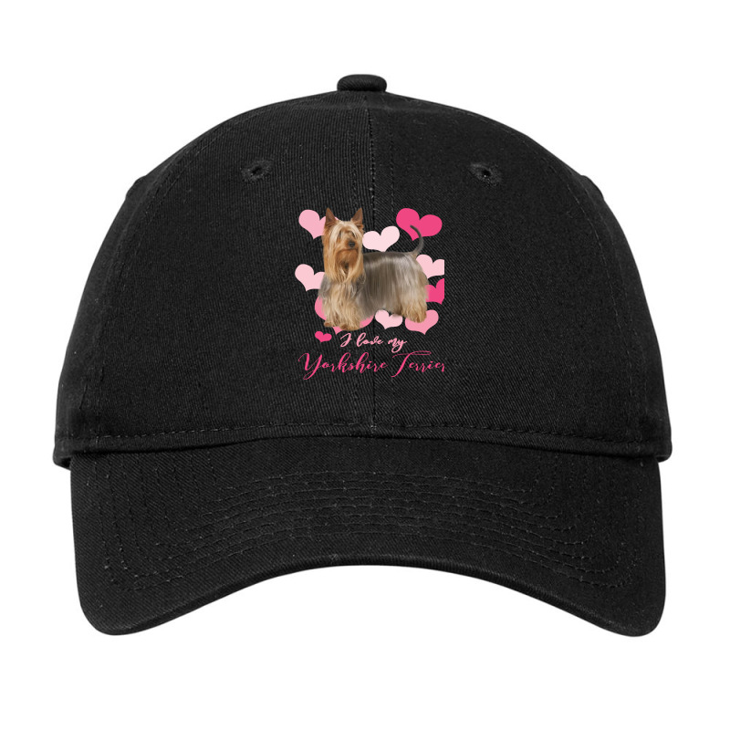 Dog I Love My Yorkshire Terrier Especially For Yorkie Dog Lovers Puppy Adjustable Cap by circularflap | Artistshot