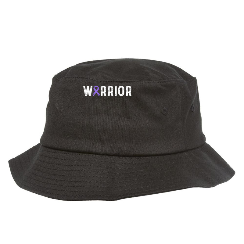 Epilepsy Warrior Awareness Purple Ribbon Men & Women T Shirt Bucket Hat | Artistshot