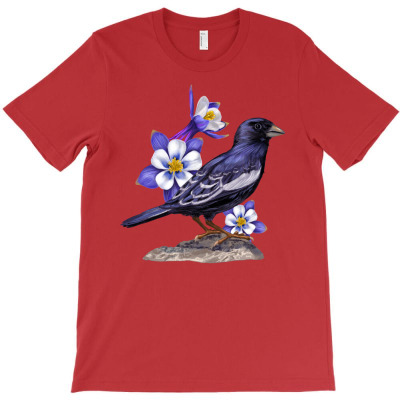 Colorado Lark Mountain Bunting Bird T-shirt Designed By Saul