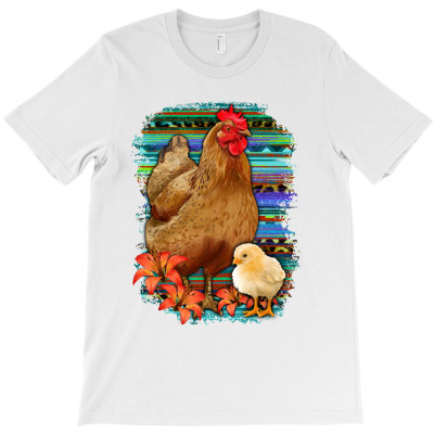 Chicken With Chick T-shirt Designed By Saul