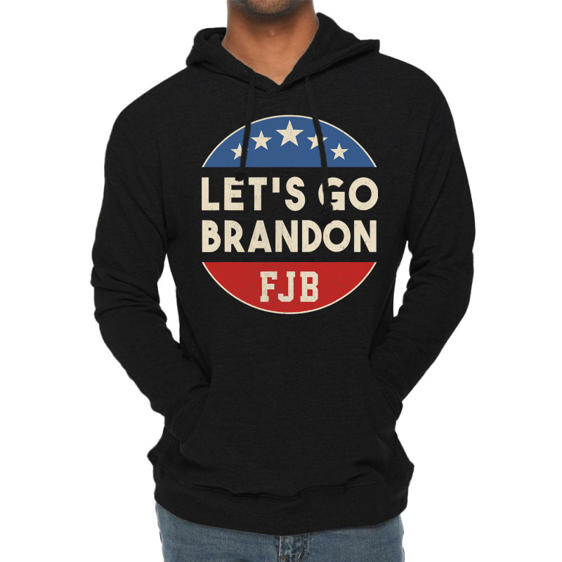 Let’s Go Br.an.d.o.n Conservative Vintage Political Usa Flag T Shirt Lightweight Hoodie | Artistshot