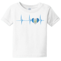 Guatemala Heart Guatemalan Heartbeat Ekg Pulse Chapin Mayan T Shirt Baby Tee | Artistshot