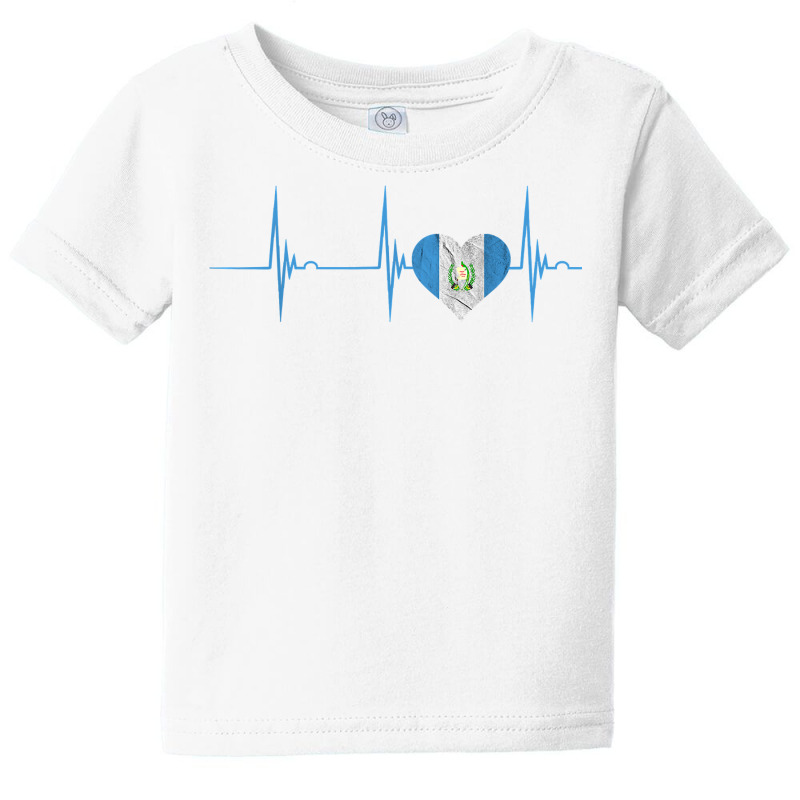 Guatemala Heart Guatemalan Heartbeat Ekg Pulse Chapin Mayan T Shirt Baby Tee by dequariusgoblirsch | Artistshot