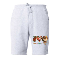 Peace Love Guinea Pigs Fleece Short | Artistshot