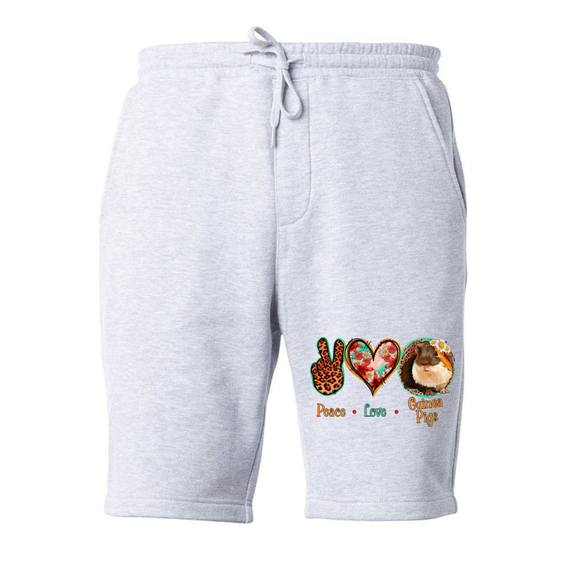 Peace Love Guinea Pigs Fleece Short | Artistshot