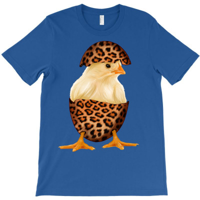 Chick With Leopard Eggshell T-shirt Designed By Saul