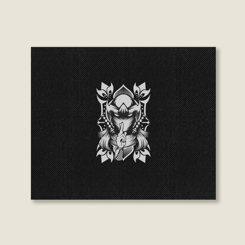 Ninja Female Landscape Canvas Print | Artistshot