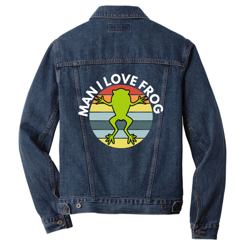 Man I Love Frog Men Denim Jacket | Artistshot