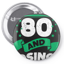 80th birthday gift idea for dad funny 80 years t shirt Pin-back button | Artistshot
