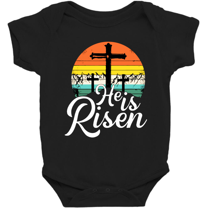 He Is Risen Jesus Baby Bodysuit by jurdex Tees | Artistshot