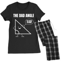 Mens Funny Math Joke Angle Dad Angle Fathers Day Women's Pajamas Set | Artistshot