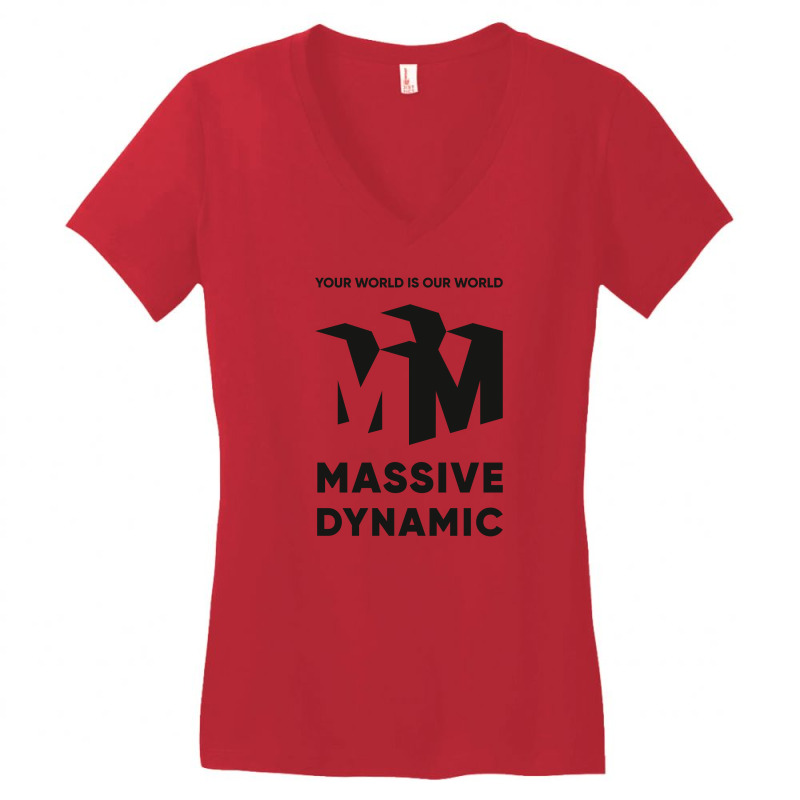 Massive Dynamic Ad From The Fringe Women's V-neck T-shirt | Artistshot