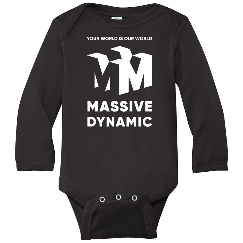 Massive Dynamic Ad From The Fringe Long Sleeve Baby Bodysuit | Artistshot