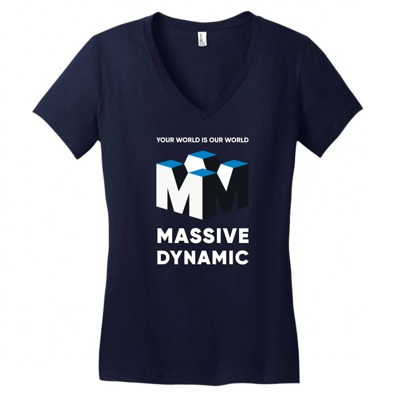 Massive Dynamic Ad From The Fringe Women's V-neck T-shirt | Artistshot