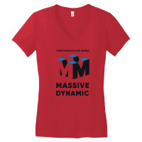 Massive Dynamic Ad From The Fringe Women's V-neck T-shirt | Artistshot