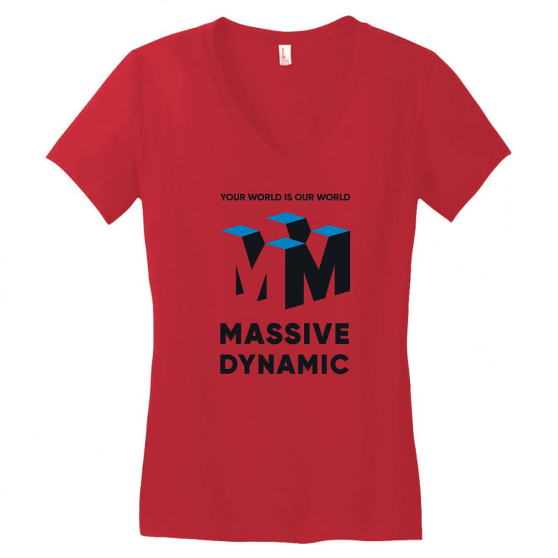 Massive Dynamic Ad From The Fringe Women's V-neck T-shirt | Artistshot