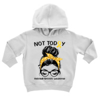 Womens Endometriosis Warrior Messy Bun Yellow Ribbon Endo Awareness T Toddler Hoodie | Artistshot