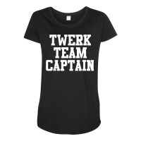 Funny Twerk Team Captain T Shirt Maternity Scoop Neck T-shirt | Artistshot