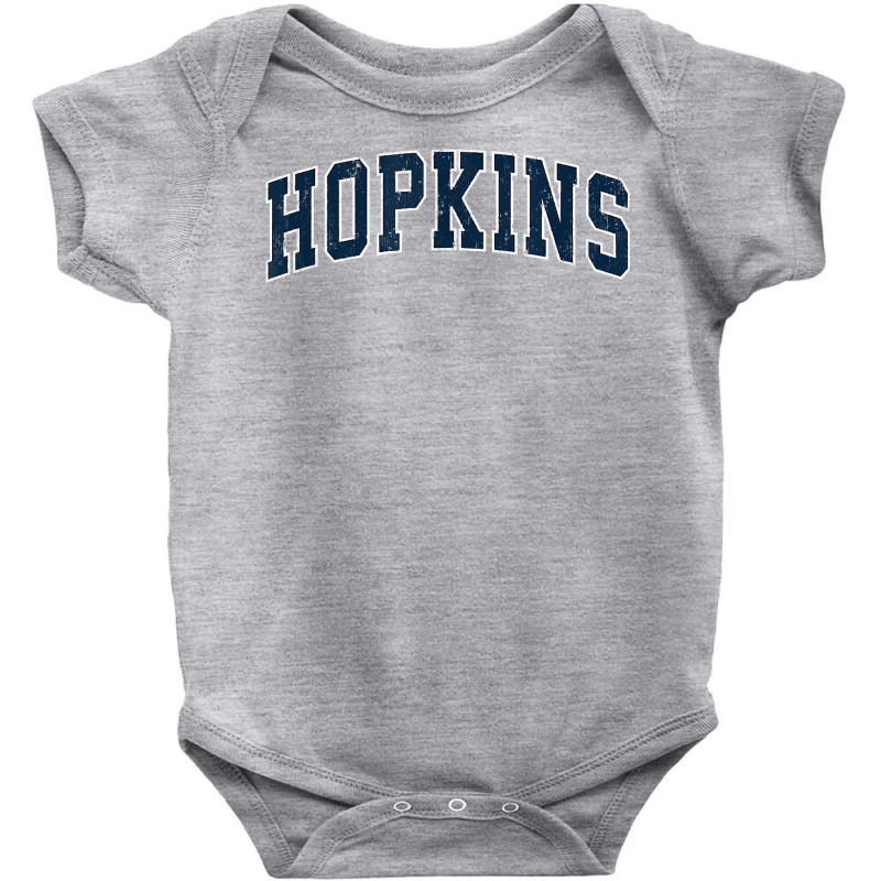 Hopkins Minnesota Mn Vintage Sports Design Navy Design T Shirt Baby Bodysuit | Artistshot