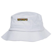 Brick Builder Funny Blocks Master Builder Grandpa T Shirt Bucket Hat | Artistshot