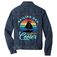 Mens Sailing Dad   Sailboat Sail Boating Captain Sailing Yacht T Shirt Men Denim Jacket | Artistshot