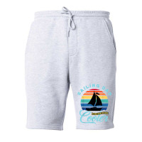 Mens Sailing Dad   Sailboat Sail Boating Captain Sailing Yacht T Shirt Fleece Short | Artistshot