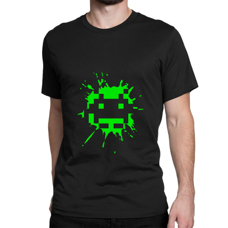 Space Invader 2 Splat Classic T-shirt by SBuyArt | Artistshot