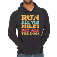 Run All The Miles Pet All The Dogs Funny Marathon Running Tank Top Vintage Hoodie | Artistshot