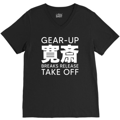Gear Up Breaks Release Take Off V-neck Tee Designed By Yourstyle