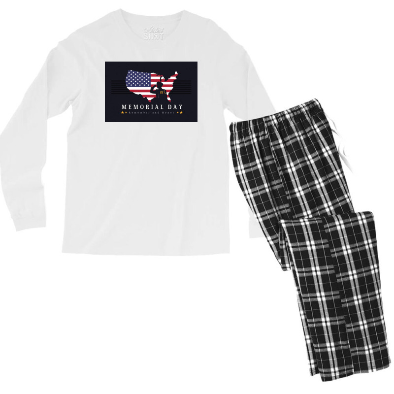 Memorial Day Men's Long Sleeve Pajama Set | Artistshot