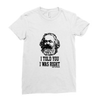 Karl Marx Capitalism Communism Ladies Fitted T-shirt | Artistshot