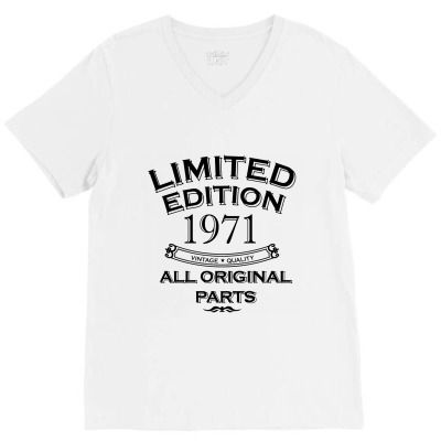 Present Fifty Limited Edition Year 1971 V-neck Tee Designed By Jamiejflores