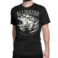 Alligator Snapping Turtle, Vintage Design For Reptile Lovers T Shirt Classic T-shirt | Artistshot