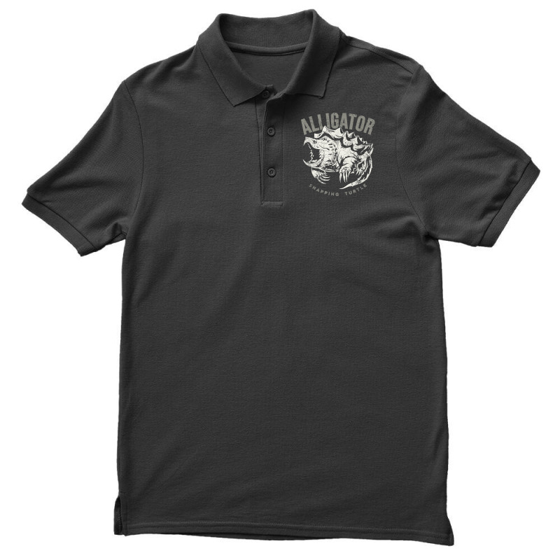 Alligator Snapping Turtle, Vintage Design For Reptile Lovers T Shirt Men's Polo Shirt | Artistshot